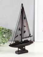Сувенирная модель корабля «Парусник рыбацкий» на подставке, красно-коричневый, 21.5×6.5×37.5 см - фото 809291542 Сувенирная модель корабля «Парусник рыбацкий» на подставке, красно-коричневый, 21.5×6.5×37.5 см - фото 809291542