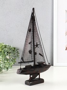 Сувенирная модель корабля «Парусник рыбацкий» на подставке, красно-коричневый, 21.5×6.5×37.5 см - фото 809291544 Сувенирная модель корабля «Парусник рыбацкий» на подставке, красно-коричневый, 21.5×6.5×37.5 см - фото 809291544