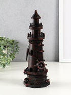 Фигура дерево «Маяк со штурвалом», красно-коричневый, 10×10×30 см - Фото 4