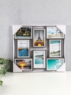 Фоторамка-коллаж на 8 фото 10×15 см «День и ночь», МДФ, стекло, 40.5×45×2.2 см - Фото 4