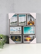 Фоторамка-коллаж на 7 фото 10×15 см «День и ночь», МДФ, стекло, 40.5×35.5×2.2 см - Фото 4