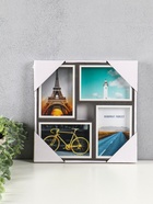 Фоторамка-коллаж на 4 фото 10×15 см «День и ночь», МДФ, стекло, 28.5×28.5×2.2 см - Фото 4