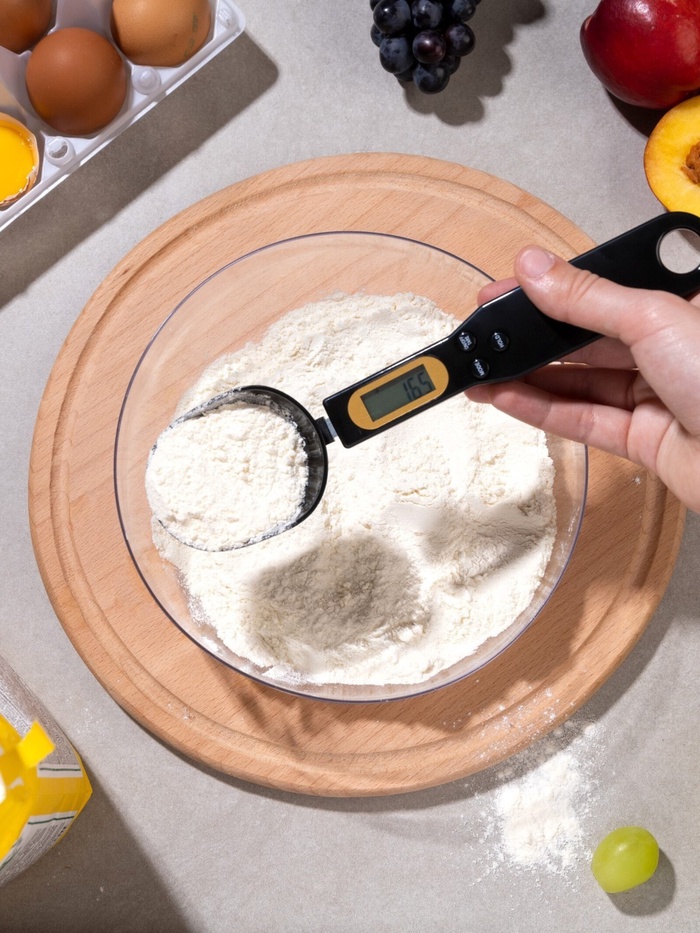 Мерная ложка LV-507, электронная, до 0.5 кг, чёрная - фото 51850856