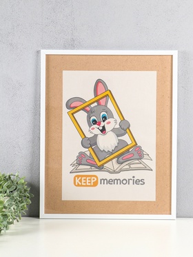 Фоторамка для фото 40×50 см «Премиум», пластик, белый