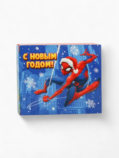 Детский сладкий новогодний подарок «Человек-паук», конфеты 150 г, кружка керамическая