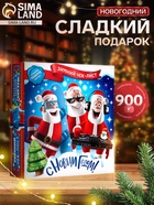 Сладкий новогодний подарок «Зимний чек», с игрой, детский, 900 г - Фото 1