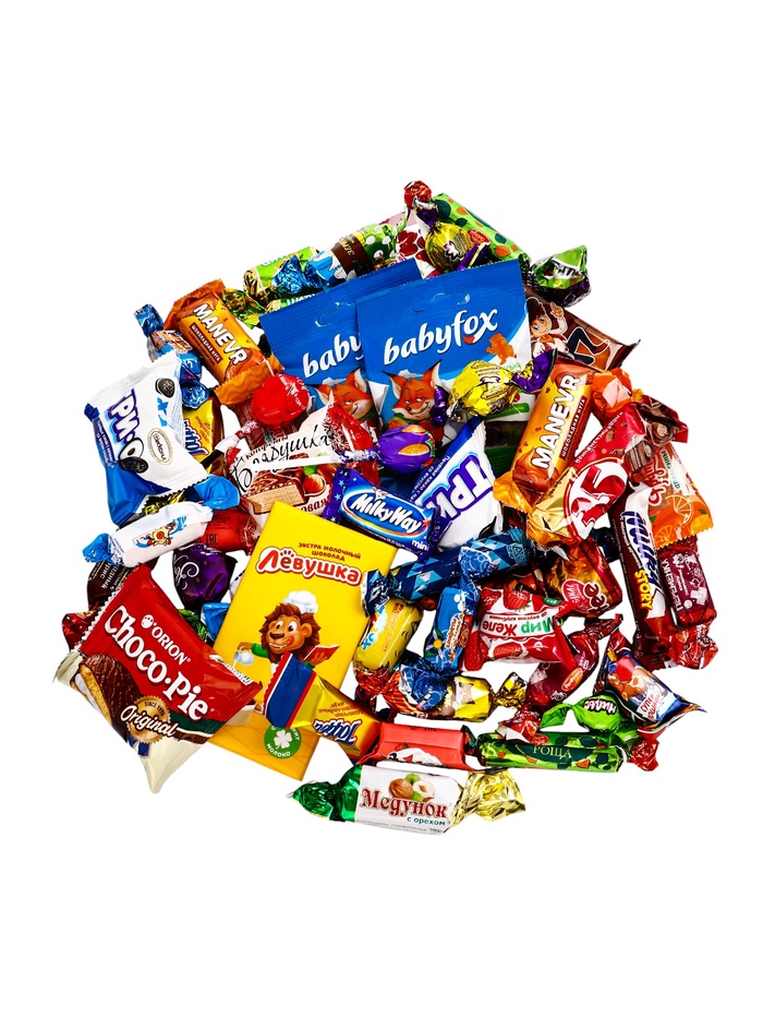 Сладкий новогодний подарок «Посылка Совята», с анимацией, 1000 г