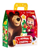 Сладкий новогодний подарок «Маша и Медведь!», детский, 470 г - Фото 3
