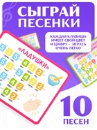 Пианино музыкальное ZABIAKA «Котенок», звуковые и световые эффекты, карточки с песенками - Фото 3