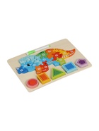 Деревянный 3D пазл для малышей, рамка - вкладыш - Фото 2