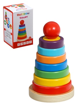 Пирамидка - сортер, детская развивающая