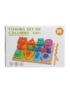 Пирамидка - сортер детская деревянная, с удочкой - Фото 11