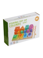 Пирамидка - сортер детская деревянная, с удочкой - Фото 9