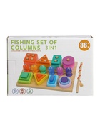 Пирамидка - сортер детская деревянная, с удочкой - Фото 10