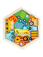 Головоломка рамка - вкладыш «Транспорт», 8 деталей - Фото 2