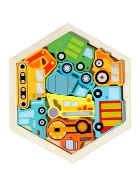 Головоломка рамка - вкладыш «Транспорт», 8 деталей