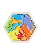 Головоломка рамка - вкладыш «Динозавры», 8 деталей - Фото 2