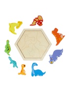 Головоломка рамка - вкладыш «Динозавры», 8 деталей - Фото 5