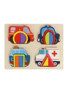 Головоломка рамка - вкладыш «Транспорт», 16 деталей - Фото 2