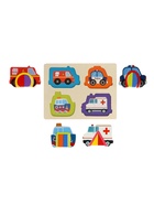 Головоломка рамка - вкладыш «Транспорт», 16 деталей - Фото 4