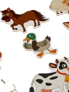 Двусторонний планшет «Ферма», маркер для рисования, липучки, пазлы - Фото 7