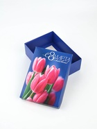 Коробка складная «С 8 Марта», 21×15×7 см - фото 67927808