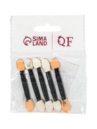 УЦЕНКА Набор аппликаторов для теней, двусторонние, 5 шт., 5 (±1) см, чёрный 10952774