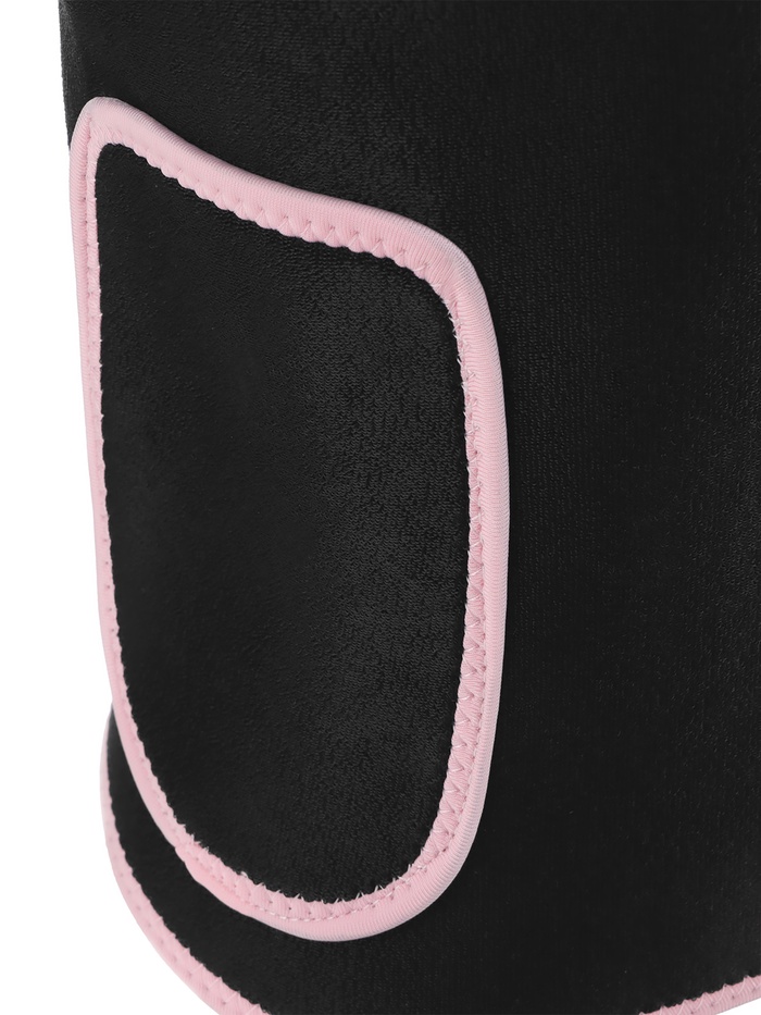 УЦЕНКА Пояс на талию ONLYTOP fitness, размер универсальный, для похудения, чёрный