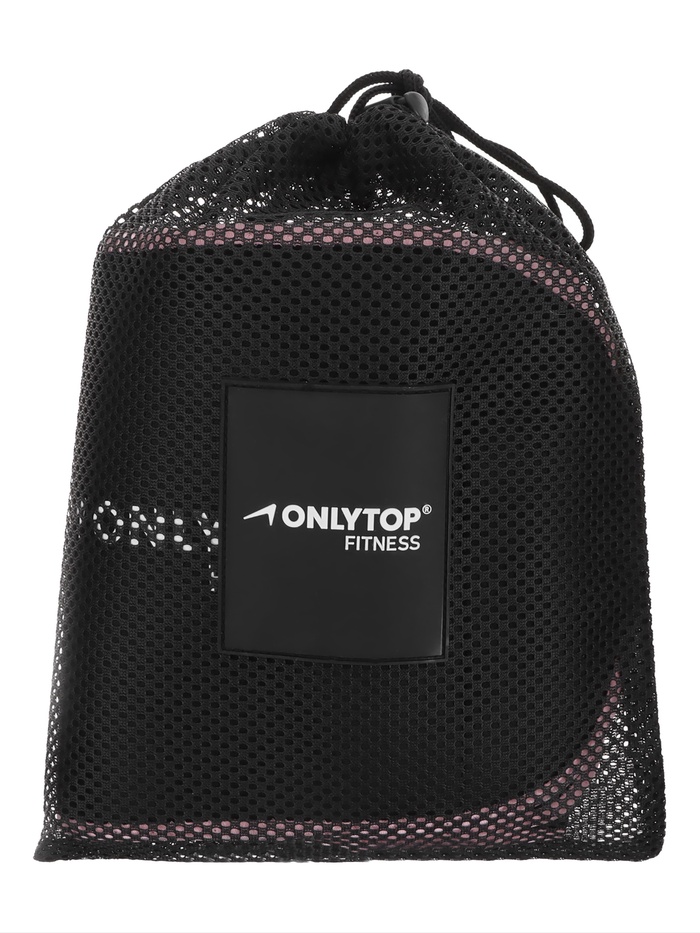 УЦЕНКА Пояс на талию ONLYTOP fitness, размер универсальный, для похудения, чёрный