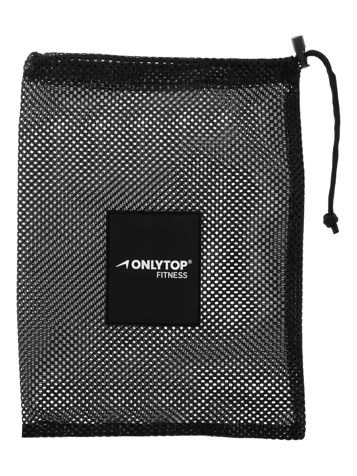 УЦЕНКА Пояс на талию ONLYTOP fitness, размер универсальный, для похудения, чёрный