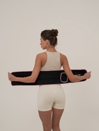 УЦЕНКА Пояс на талию ONLYTOP fitness, размер универсальный, для похудения, чёрный 10952777