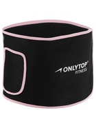 УЦЕНКА Пояс на талию ONLYTOP fitness, размер универсальный, для похудения, чёрный - Фото 9