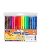 УЦЕНКА Фломастеры 18 цветов в блистере CALLIGRATA вентилируемый колпачок - Фото 2