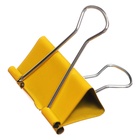 УЦЕНКА Набор зажимов для бумаг цветных 41мм 12 штук, 5 цветов в картонной коробке 10952818