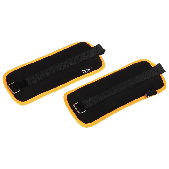 УЦЕНКА Утяжелители неопреновые ONLYTOP, 2 шт.×0.5 кг, чёрные