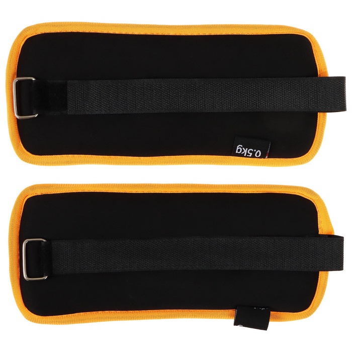 УЦЕНКА Утяжелители неопреновые ONLYTOP, 2 шт.×0.5 кг, чёрные