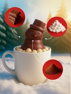 Шоколадная бомбочка с маршмеллоу «Бомбическое какао: снеговик», 35 г - Фото 2