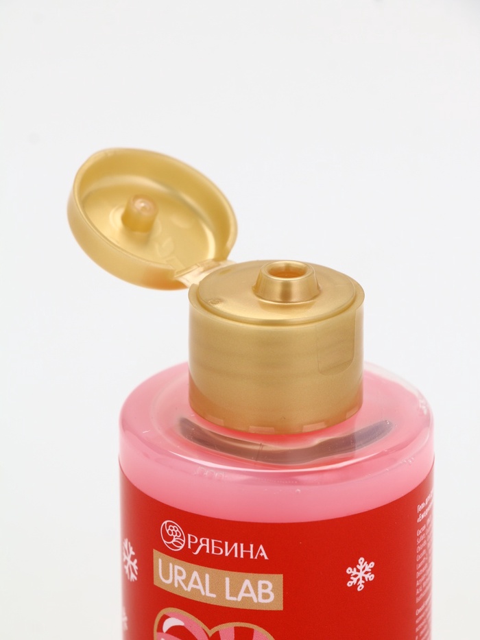 Новогодний подарочный набор косметики «С Новым Годом», гель для душа 2 шт., крем для рук 2 шт., URAL LAB