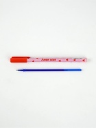 Ручка пластик пиши-стирай с колпачком "Люби себя", синяя паста, гелевая 0,5 мм - фото 119423847