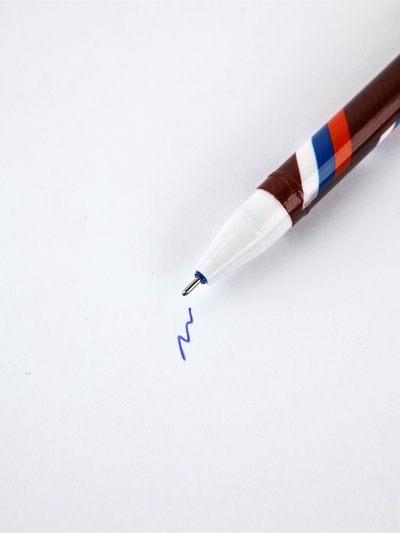 Ручка пиши-стирай, синяя паста, гелевая, 0.5 мм, пластик «С Днём Защитника Отечества»