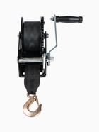 УЦЕНКА Лебедка ручная барабанная тяговая ТУНДРА, 1000 кг, трос-ремень 10 метров - Фото 3