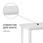 УЦЕНКА Стол квадратный, 80×80×74 см, белый - Фото 4