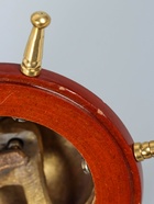 УЦЕНКА Настольный звонок «Штурвал» латунь 15 см 10953442