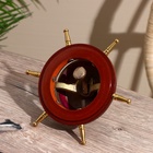 УЦЕНКА Настольный звонок «Штурвал» латунь 15 см 10953442