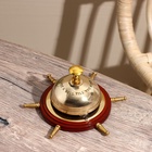 УЦЕНКА Настольный звонок «Штурвал» латунь 15 см 10953442