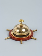 УЦЕНКА Настольный звонок «Штурвал» латунь 15 см 10953442