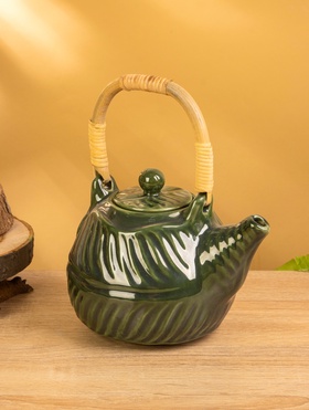 {{photo.Alt || photo.Description || 'УЦЕНКА Чайник заварочный &quot;Флора 3&quot; керамика, цв. зелёный, 15×18×21 см'}}