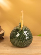 УЦЕНКА Чайник заварочный "Флора 3" керамика, цв. зелёный, 15×18×21 см - Фото 4