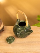 УЦЕНКА Чайник заварочный "Флора 3" керамика, цв. зелёный, 15×18×21 см - Фото 5