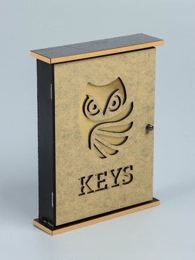 {{photo.Alt || photo.Description || 'УЦЕНКА Ключница настенная дерево «Филин», чёрная, зеркальная, 6×22.3×29.5 см'}}